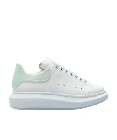 Alexander Mcqueen Low-top Leather Sneakers In White