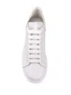 Alexander Mcqueen Exaggerated-sole Leather Sneakers In White
