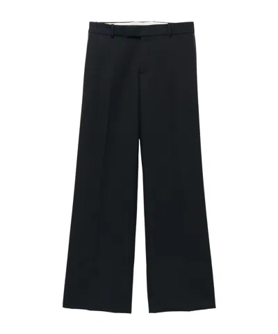 Alexander Mcqueen Low-waist Suit Pants In Black