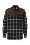 Alexander Mcqueen Men Embroidered Cotton Shirt In Brown