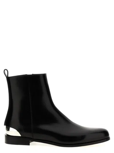 Alexander Mcqueen 'lux Trend' Ankle Boots In Black