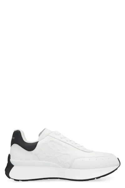 Alexander Mcqueen Luxurious Leather Sneaker For The Modern Woman In Multicolor
