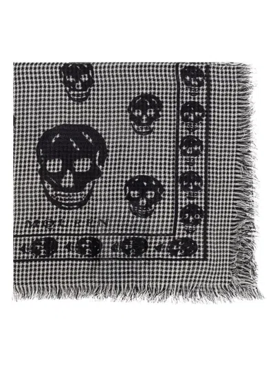 ALEXANDER MCQUEEN ALEXANDER MCQUEEN LUXURIOUS WOOL-SILK BLEND SCARF