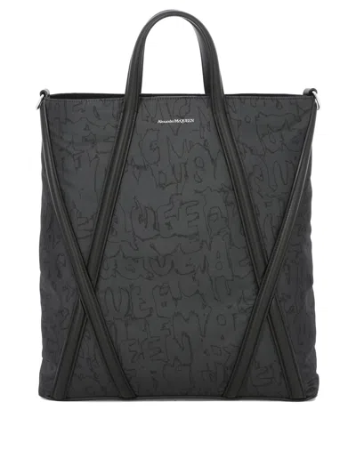 Alexander Mcqueen Luxury Black Shoulder Handbag For Men