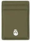 Alexander Mcqueen Compact Leather Wallets And Cardholders In Green