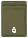 Alexander Mcqueen Compact Leather Wallets And Cardholders In Green