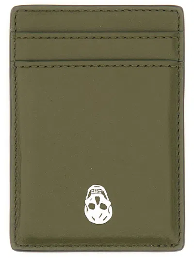 ALEXANDER MCQUEEN ALEXANDER MCQUEEN MAGNETIC CARD HOLDER "SKULL"