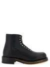 Alexander Mcqueen Maker Zip Ankle Boots In Grained Leather In Black