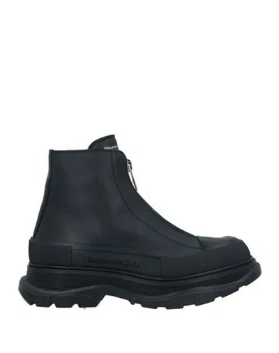 Alexander Mcqueen Man Sneakers Black Size 8 Calfskin