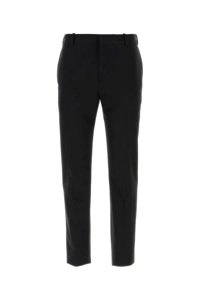 ALEXANDER MCQUEEN ALEXANDER MCQUEEN MEN BLACK COTTON PANT