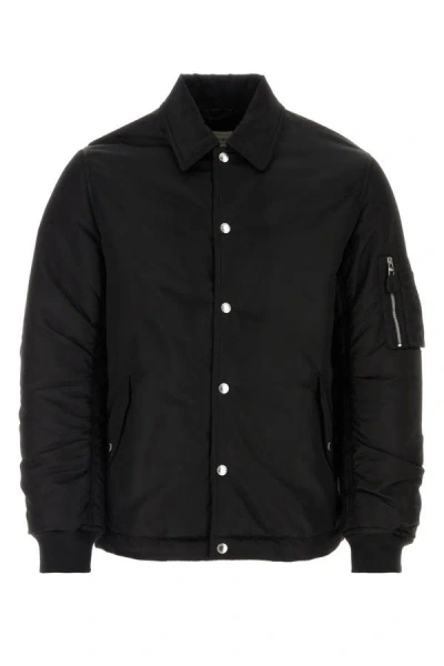 Alexander Mcqueen Man Black Nylon Jacket