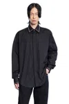 Alexander Mcqueen Studded Cotton Poplin Shirt In Black