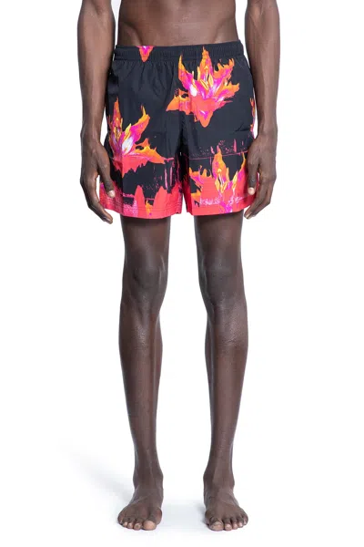 ALEXANDER MCQUEEN FIRE LILY SWIM SHORTS