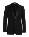 Alexander Mcqueen Single-breasted Wool Grain-de-poudre Suit Jacket In Black