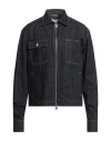 Alexander Mcqueen Zip-up Denim Jacket In Blue