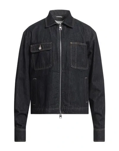 Alexander Mcqueen Zip-up Denim Jacket In Black