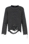 ALEXANDER MCQUEEN ALEXANDER MCQUEEN MAN DISTRES STRIPE WO W BUTTON DTL