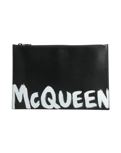 Alexander Mcqueen Man Handbag Black Size - Soft Leather