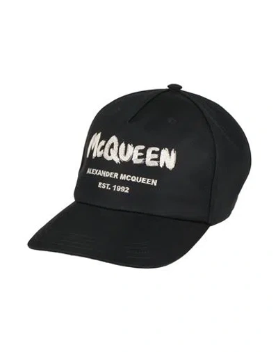 Alexander Mcqueen Man Hat Black Size L Polyester