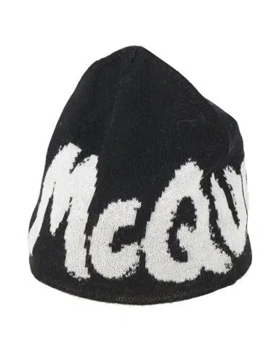 Alexander Mcqueen Man Hat Black Size M Wool
