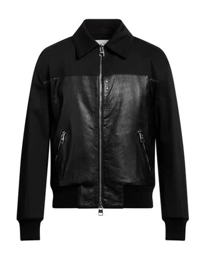 Alexander Mcqueen Zipped Bomber Jacket With Panels In Black