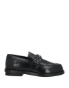 Alexander Mcqueen Contrast-stitching Leather Loafers In Black