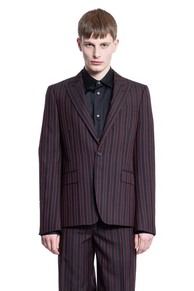 ALEXANDER MCQUEEN BLAZER A RIGHE OMBRA