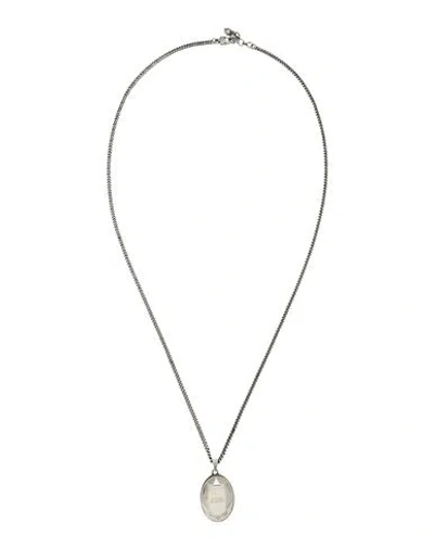 Alexander Mcqueen Man Necklace Silver Size - Metal