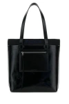 Alexander Mcqueen Glossy Finish Shopping Bag With Dual Handles In Multicolor