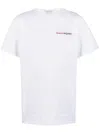 Alexander Mcqueen Logo-print Cotton T-shirt In Opticalwhite
