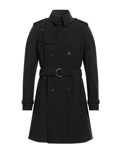 Alexander Mcqueen Man Overcoat & Trench Coat Black Size 40 Polyamide