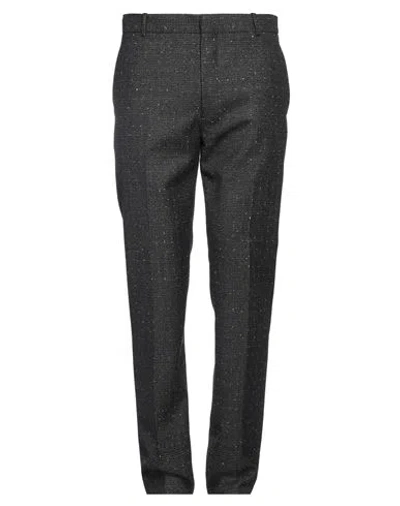 Alexander Mcqueen Man Pants Steel Grey Size 36 Wool