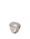Alexander Mcqueen Man Ring Silver Size 8 Metal In Silver