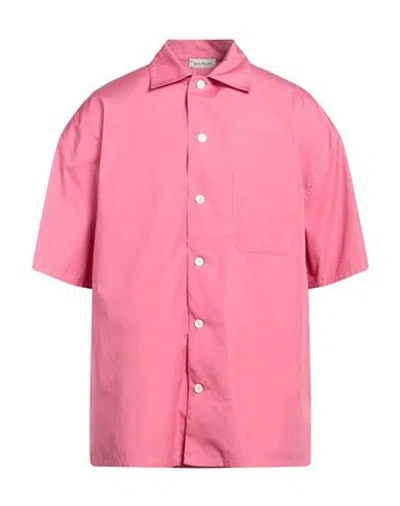 Alexander Mcqueen Man Shirt Fuchsia Size 16 Cotton In Pink
