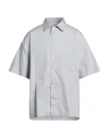 Alexander Mcqueen Cotton Bowling Shirt With Breast-pocket In Grey
