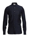 Alexander Mcqueen Man Shirt Midnight Blue Size 15 Silk