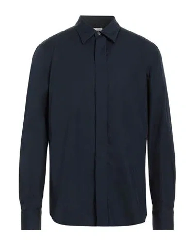 Alexander Mcqueen Man Shirt Navy Blue Size 16 ½ Cotton