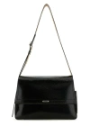 Alexander Mcqueen Slouch Cracked Leather Messenger Bag In Multicolor