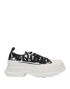 Alexander Mcqueen Tread Slick Abstract-print Sneakers In Black