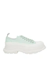 Alexander Mcqueen Tread Slick Lace-up Shoes In Green