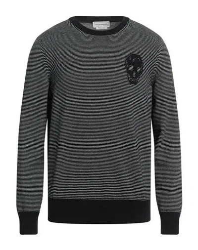 Alexander Mcqueen Man Sweater Black Size Xxl Cashmere