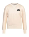Alexander Mcqueen Man Sweatshirt Sand Size Xs Cotton, Polyamide, Polyester, Silk In Beige