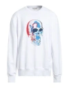 Alexander Mcqueen Men's Skull Sweatshirt In White
