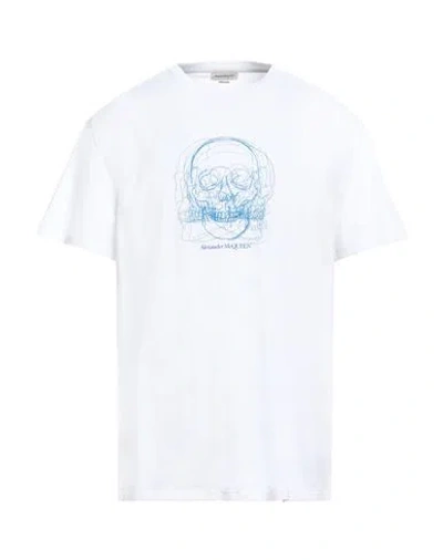 Alexander Mcqueen Man T-shirt White Size Xl Cotton