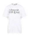 Alexander Mcqueen Alexander Mc Queen Reflected Logo T Shirt In White