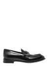 ALEXANDER MCQUEEN ALEXANDER MCQUEEN MANS BLACK LEATHER LOAFERS WITH LOGO