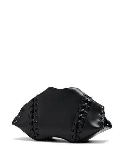 Alexander Mcqueen Manta Clutch Bag In Blue
