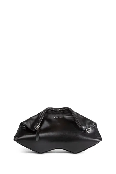 Alexander Mcqueen Manta Clutch In White