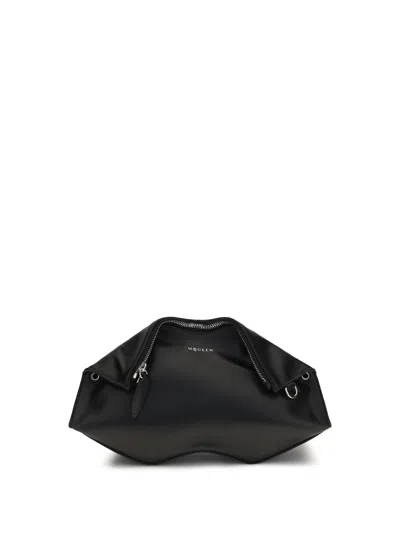 Alexander Mcqueen Manta Clutch In Black