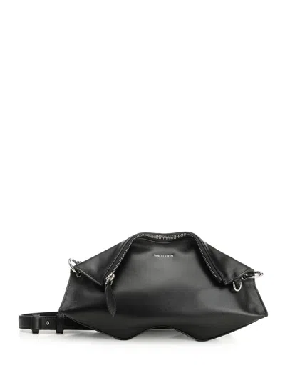 Alexander Mcqueen Manta Clutch Crossbody Bags Black